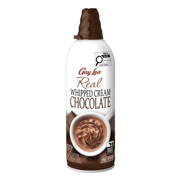 Gay Lea Chocolate Aerosol Whipped Cream 225ml, Gay Lea Chocolate Aerosol Whipped Cream 225ml