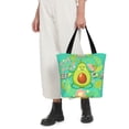 thumbnail image 5 of Kll Tote Bag For Women Avocado Keep Calm Print Shopping Grocery Reusable Bags For Office School Shopping Travel, 5 of 7