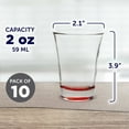 thumbnail image 5 of Shot Glasses 2 oz. Set of 10, Bulk Pack - Great for Wedding, Party, Birthday, Gifts - Red, 5 of 5