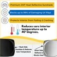 thumbnail image 3 of HOMEYA Car Windshield Sunshade Cover Visor, Foldable Front Window Sun Shade for Most Car SUVs and Trucks, Keep Vehicle Cool, Panda Printing, 3 of 8