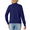 thumbnail image 4 of JWD Womens Cardigan Open Front Button Down Long Sleeve Knit Sweater Top Lightweight Casual Layering Cardigan Navy Blue S, 4 of 4