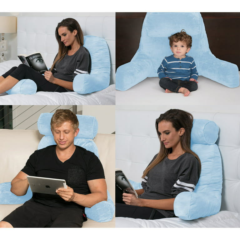 Reading Bed Pillow with Arms Chair Sit Up Boyfriend Excellent Head