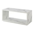 thumbnail image 2 of Convenience Concepts Northfield Admiral Coffee Table, Faux White Marble, 2 of 3