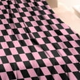thumbnail image 3 of Black and Pink Checkerboard Pattern Blanket,Comfortable Soft Flannel Throw Blanket,All Season,Warm Lightweight Blankets for Sofa Bed Couch Living Room Chair,30"x40", 3 of 4