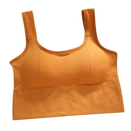 

HTNBO Wireless Bra for Women Everyday Underwear Wire-Free Wireless Khaki One Size