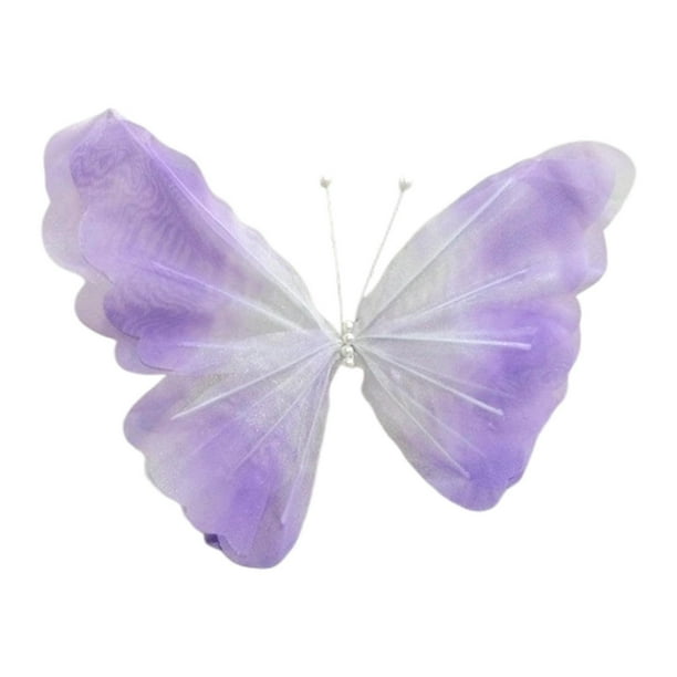 Decoración de mariposas artificiales gigantes, decoraciones únicas para fiestas, decoración de mariposas grandes para bodas, de pared para bodas. Degradado morado claro