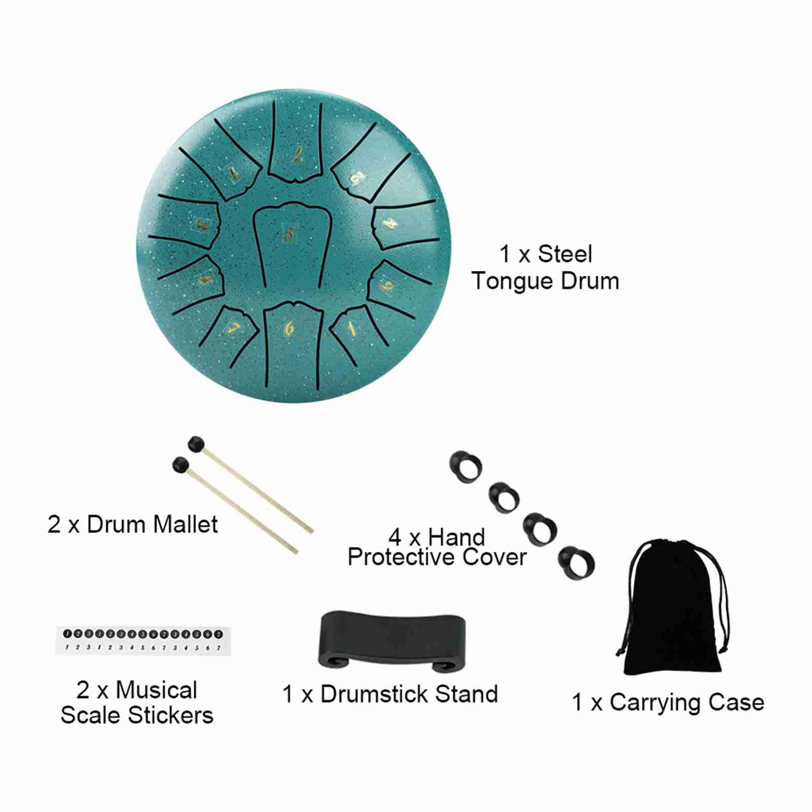 steel tongue drum Drums Steel Tongue Drum 6 Inch 11 Notes D Key Percussion Instrument Portable with Drum Mallets for Meditation Yoga Beginners Majors Family Friends Christmas Gift Handpan