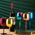 thumbnail image 5 of Stainless Steel Glass Colorful Stainless Steel Colorful Glasses Goblet Red Glass For Outdoor Travel Camping And Pool Ideal For Glass&Bottle Home Decor, 5 of 6