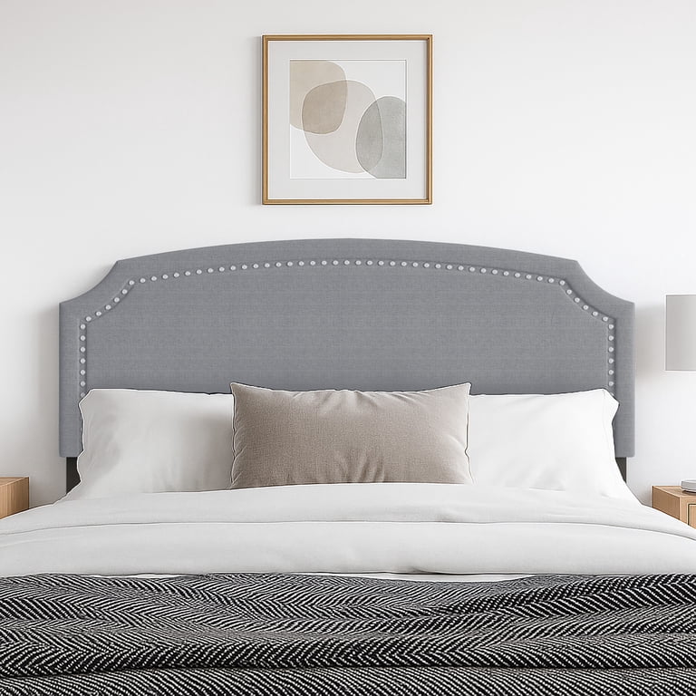 Home Design Cora Twin Headboard with Nailhead Trim photo 4