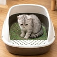 thumbnail image 6 of Semi-Enclosed Cat Litter Box with Sifting Scoop, Splash-Proof Kitten Litter Pan, Durable Plastic Pet Toilet for Small Cats and Kittens, 6 of 6