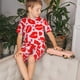thumbnail image 4 of Balery Lips Kiss Conjunto de Pijama Infantil de Manga Corta con Estampado – Ropa de Dormir de Algodón Suave-Small, 4 of 6