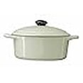 thumbnail image 2 of Grès Rond de 6 Pouces Mini Personnel Couvert Burnerol Baker (Taupe), 2 of 2