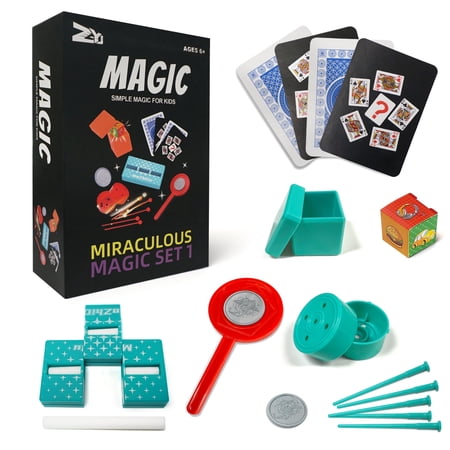 5Pcs Magic Set- My First Magic Trick Kit Toy for Kids Aged 6+ Magic Tricks with Manual and Step-by-Step Video for Beginners