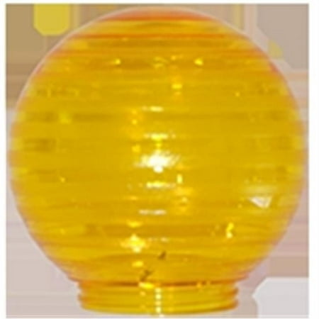 

Polymer Products 3214-52630 Sphere 6 in. Etched Yellow Acrylic Festival Replacement Globe- Pack Of 6