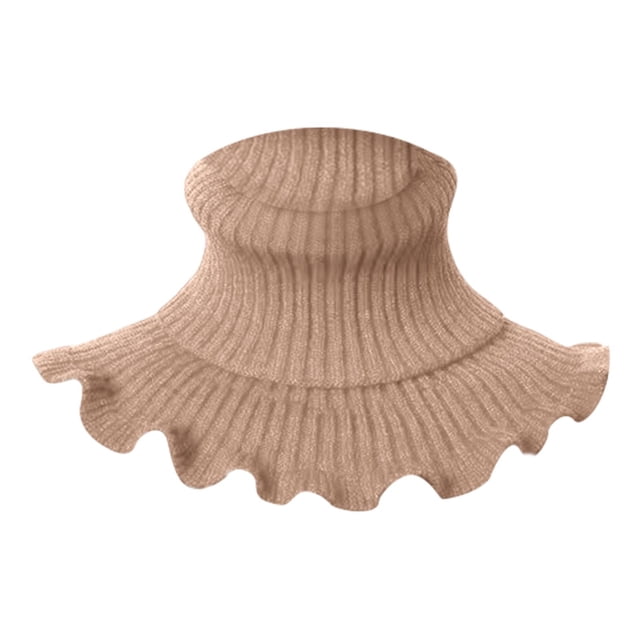 Mujer Invierno Bib Pullover Collar Cover Neck Warmer Bufandas Práctico Marrón Yuyangstore bufanda de invierno
