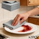 thumbnail image 1 of Paquete de 2 paños de limpieza de microfibra gruesos para platos de cocina, toallas de cocina, estropajos reutilizables altamente absorbentes para platos, encimeras, coches, vidrios, muebles, paños de, 1 of 6