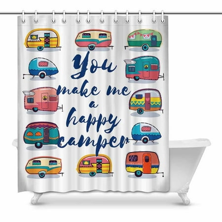 Mkhert Funny You Make Me Happy Camper Inspirational Quote With