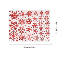 MLINS  Snowflake Stickers Wallpaper Window Christmas Decor Decals Red