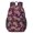 Paisley and Floral Blue Pattern, variant on Paisley and Floral Black Pattern 17" Waterproof Oxford School Backpacks for Teens, S-Shape Padded Straps, for School, Travel, Hiking, Camping