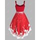 thumbnail image 2 of Más el tamaño de la Navidad del copo de nieve Elk ata para arriba el vestido de O Anillo Rosegal Vestidos Estampados Tallas Grandes, 2 of 5