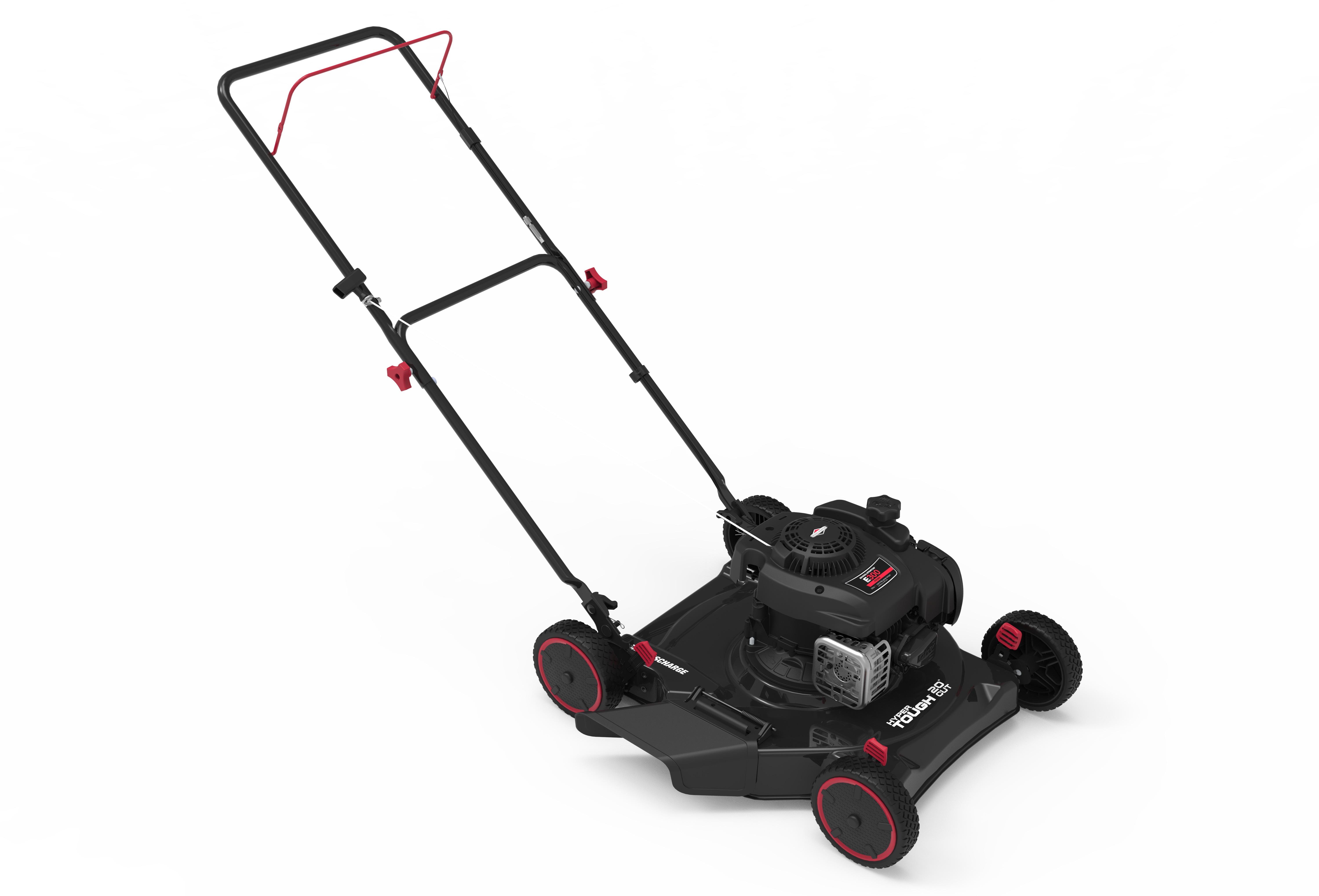 HYPER TOUGH 20″ 125CC GAS POWERED WALK-BEHIND PUSH LAWN MOWER WITH BRIGGS & STRATTON ENGINE, BLACK