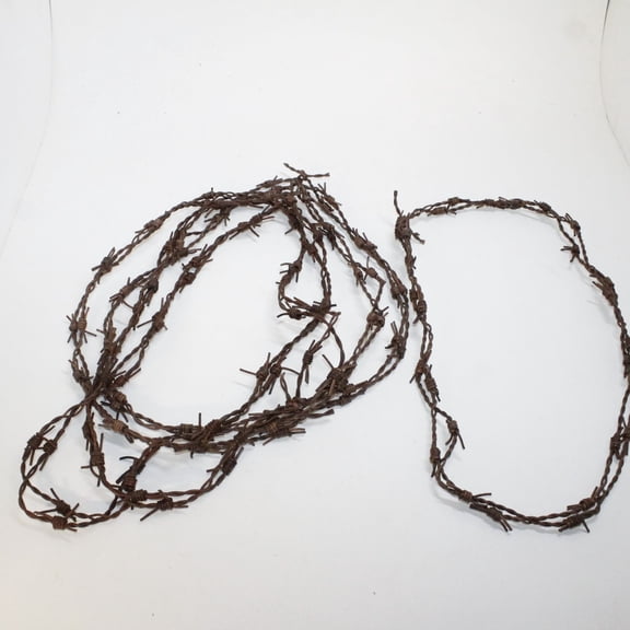 5 Leather Barbed Wire Necklaces Antique Brown Colored   #5147