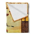 thumbnail image 2 of African Soft Flannel Fleece Throw Blanket, Girl Dressed in Under Sun Folk Culture Inspirations, Cozy Plush for Indoor and Outdoor Use, 50" x 70", Multicolor, by Ambesonne, 2 of 5