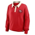 thumbnail image 2 of Women's Fanatics Scarlet San Francisco 49ers Oversized Hometown Premium Thermal Long Sleeve Shirt, 2 of 3
