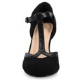 thumbnail image 6 of Journee Womens Olina Round Toe High Block Heel Pumps, Widths Available, 6 of 10