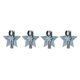 thumbnail image 1 of 4-pack Grey Star Christmas Utensil Bag Decoration Table Grey Star Utensil Bag Kitchen Decor, 1 of 5