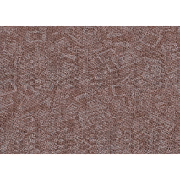 Ahgly Company Indoor Rectangle Patterned Rosy Pink Area Rugs, 6' x 9'