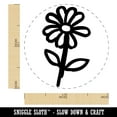 thumbnail image 2 of Daisy Flower Sketch Self-Inking Rubber Stamp Ink Stamper - Black Ink - Medium 1 Inch, 2 of 7