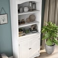 thumbnail image 6 of Omni 4-Shelf Solid Wood Bookcase, Luminous White, 6 of 8