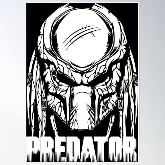 Predator Poster Wall Art, Modern Wall Decor For Living Room Bedroom, 24x36 UNFRAMED