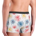 thumbnail image 3 of Fotbe Bright Colorful Fireworks Men’s Total Support Pouch Boxer Briefs, X-Temp Cooling, Moisture-Wicking Underwear, Regular, Long-leg and Trunk-XX-Large, 3 of 6