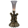 thumbnail image 5 of Meyda 12454 12 in. Pink & Blue Cherub Pond Lily Mini Lamp, Pink & Blue, 5 of 7