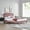 Pink, variant on Modway Alessi Modern Performance Velvet Queen Platform Bed in Dusty Rose