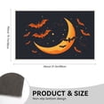 thumbnail image 2 of Halloween Decorations Front Door Mats 19.7x31.5 Inch - Orange Moon Simple Shapes Bats Washable Door Mats Outdoor Happy Halloween Indoor Doormat - for Kitchen Outdoor Home, 2 of 5