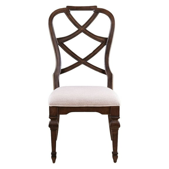Liberty Furniture Provence Park Wood Back Side Chair (RTA) - Set of 2 - Brown