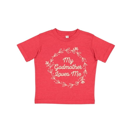 

Inktastic My Godmother Loves Me Gift Toddler Toddler Girl T-Shirt