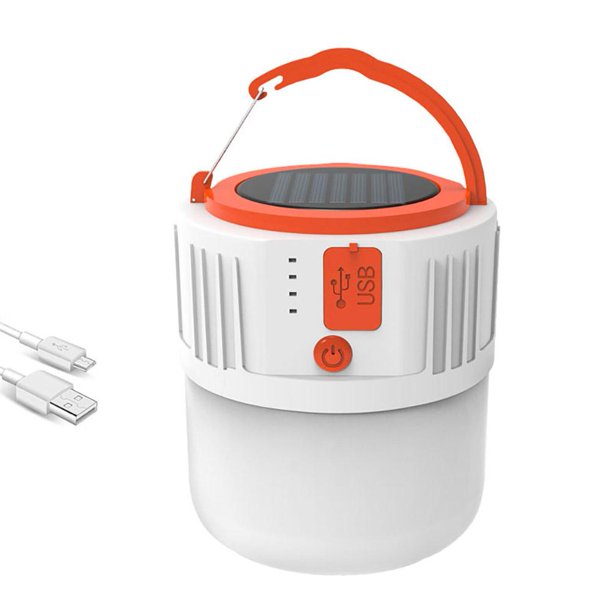 Bombilla USB 24 / 42LED Lámpara 5 velocidades Solar Emergencia Tienda de campaña Luz Banco de energía (C) Hugtrwg Para estrenar