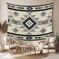 thumbnail image 2 of Brown Aztecs Large Tapestry for Bedroom Wall Hanging Tapestry,Southwestern Stripe Native American Boho Ceiling Backdrop Tapestries Poster Blanket Wall Decor for Teens Room Living Room Dorm 100" x 59", 2 of 8