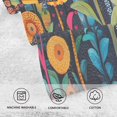thumbnail image 5 of Yayeee 100% Cotton Hand Towels for Bathroom 16" x 28" Soft Absorbent Kitchen Towel, Orange Colorful Flowers, 5 of 7
