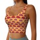 thumbnail image 2 of Fotbe Red Cars Sujetador Deportivo Largo sin Aros para Mujer con Almohadillas y Soporte Medio, Transpirable y Absorbente, Camiseta Tipo Chaleco o Tank Top-X-Large, 2 of 8