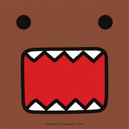 Stickers Dice - Domo-Kun Face Die Cut Vinyl Sticker DS577