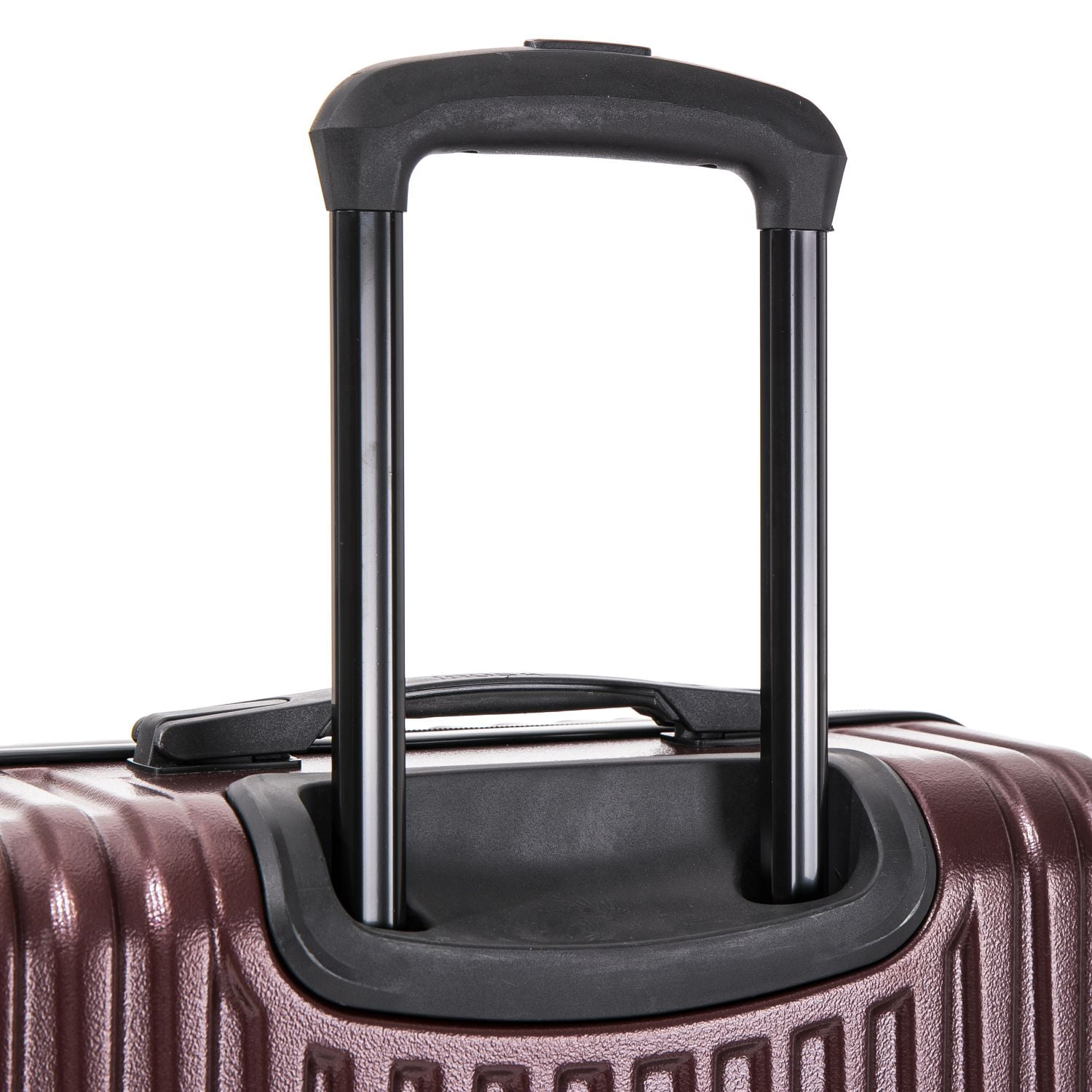 InUSA DRIP 3-Piece Hardside Luggage Sets with Spinner Wheels, Handle and Trolley, (20"/24"/28"), Wine