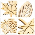 thumbnail image 6 of TEHAUX 40Set Wooden Maple Leaf Cutout for Diy Wood Burning and Craft Supplies, 6 of 8