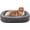 Grey, variant on Dog Bed for Medium Dogs, Egg-Crate Memory Foam Pet Bed with Bolster Sides, Waterproof Lining, Removable Washable Cover & Non-Slip Bottom, Black