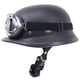thumbnail image 5 of Casco de acero para motocicleta, casco retro para motocicleta, casco Harley para montar al aire libre, medio casco con gafas, 5 of 6