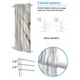 thumbnail image 3 of Marble White Gold Blackout Curtains French Door Curtains for Door Window, Abstract Simple Marble Geometric Privacy Drapery for Patio/Sidelight Doors, 1 Panel with Tieback, 54 x 72 Inches, 3 of 6